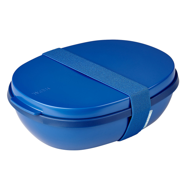 MEPAL Ellipse Duo 1,4 l - lunch box / śniadaniówka plastikowa dwukomorowa z pojemnikiem na sos