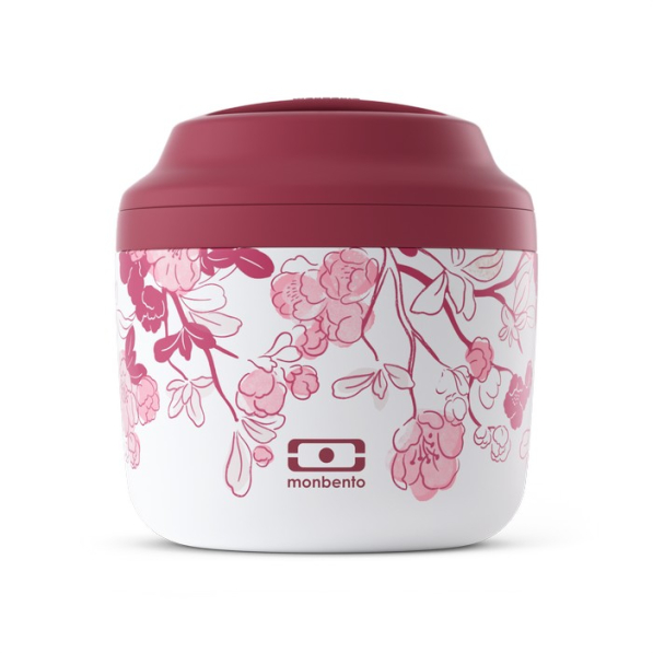 MONBENTO Element Graphic Magnolia 0,55 l - termos obiadowy ze stali nierdzewnej