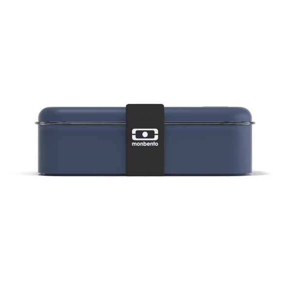 MONBENTO Single Bleu natural 0,5 l - lunch box / śniadaniówka dwukomorowa z tritanu