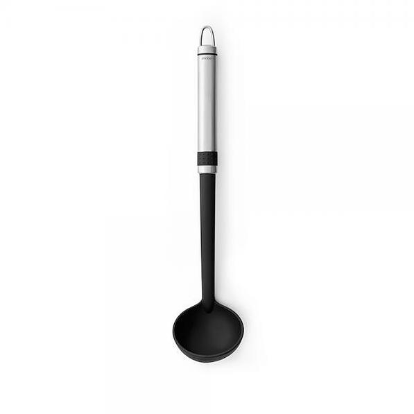BRABANTIA Profile Line Non Stick 32,5 cm czarna - nabierka / łyżka do sosu nylonowa