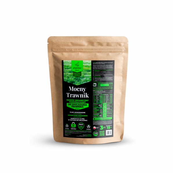Naturalny nawóz organiczny pellet PLANTEO MOCNY TRAWNIK 3 kg 