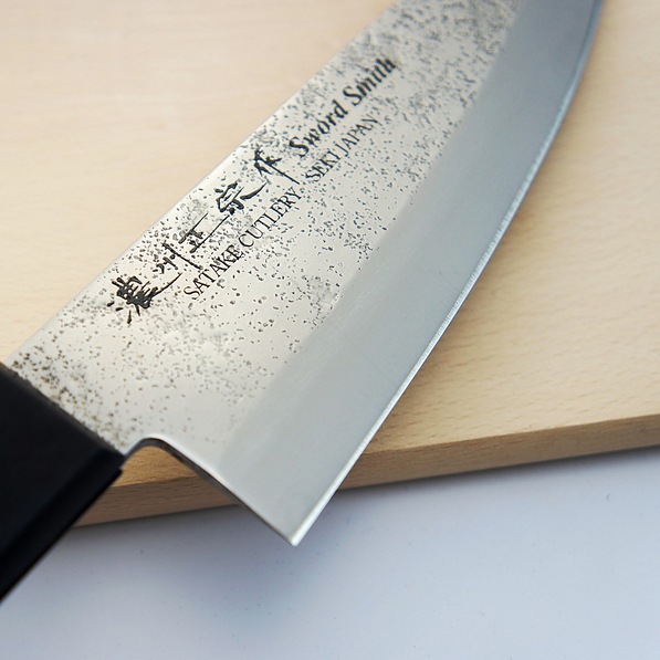 SATAKE Nashiji Black 15,5 cm - nóż japoński Deba do filetowania ze stali nierdzewnej