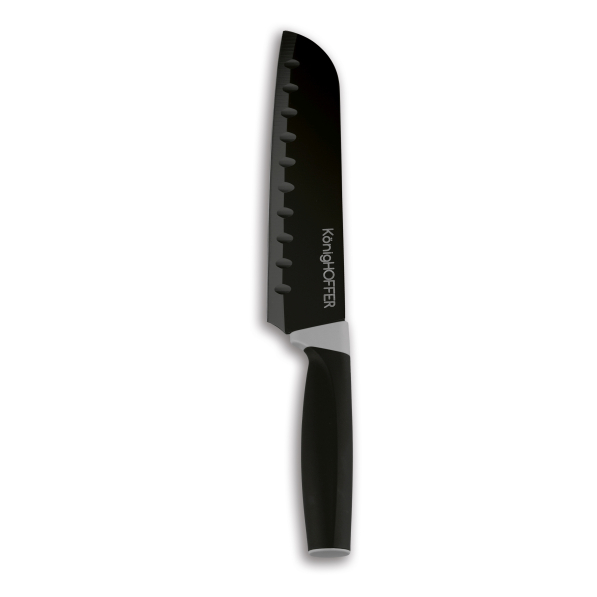 Nóż Santoku ze stali nierdzewnej KONIGHOFFER CORVOS 17,5 cm