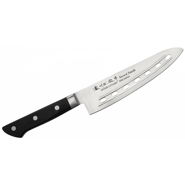 SATAKE Santoru Air Holes 18 cm - japoński nóż szefa kuchni ze stali nierdzewnej