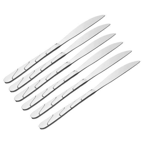 Noże stołowe ze stali nierdzewnej TADAR SONO 21,5 cm 6 szt. 