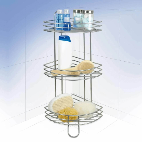 Półka łazienkowa 3-poziomowa pod prysznic metalowa RAYEN