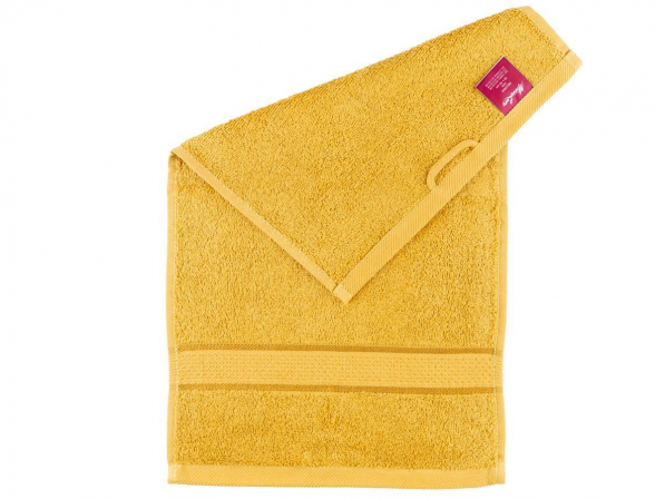 Ręcznik łazienkowy bawełniany MISS LUCY ANA ŻÓŁTY 30 x 50 cm