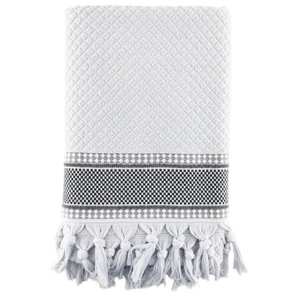 Ręcznik łazienkowy bawełniany MISS LUCY BELARDA POPIELATY 50 x 90 cm