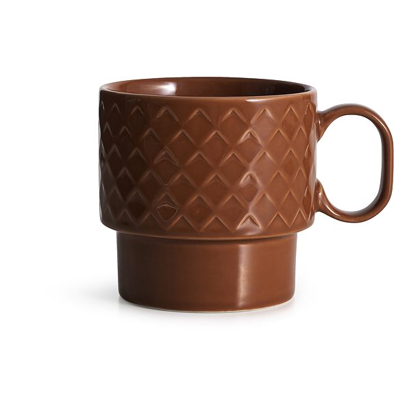 SAGAFORM Coffee Big Cup 400 ml mahoń - filiżanka do kawy i herbaty ceramiczna