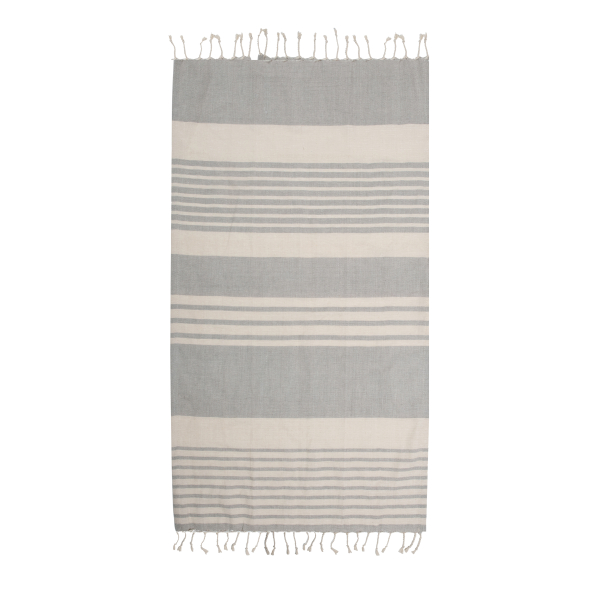 SAGAFORM Outdoor Ella Hamam 250 x 145 cm - ręcznik plażowy szybkoschnący z bawełny organicznej