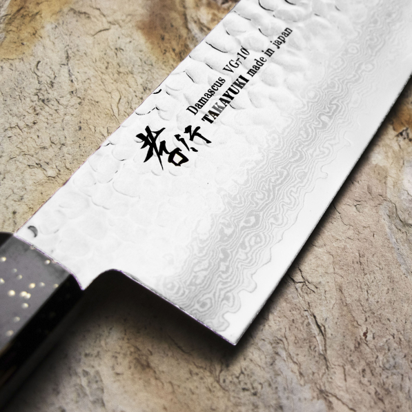 SAKAI TAKAYUKI Urushi Kokushin 24 cm - japoński nóż szefa kuchni ze stali damasceńskiej