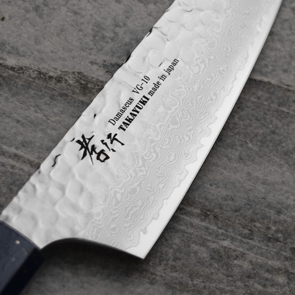 SAKAI TAKAYUKI Urushi Saiseki 16 cm - japoński nóż szefa kuchni ze stali damasceńskiej