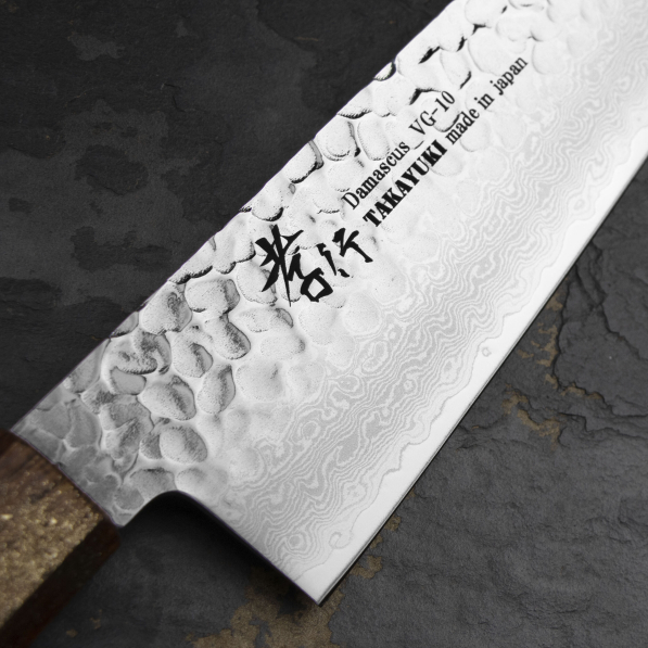 SAKAI TAKAYUKI Urushi Seiren 21 cm - japoński nóż szefa kuchni ze stali damasceńskiej