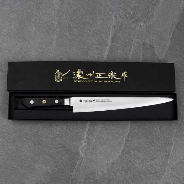 SATAKE Cutlery Mfg FAX Powder 24 cm - nóż japoński Sujihiki stalowy