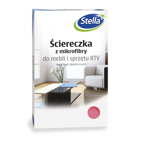 Ścierka z mikrofibry do mebli i sprzętu RTV STELLA