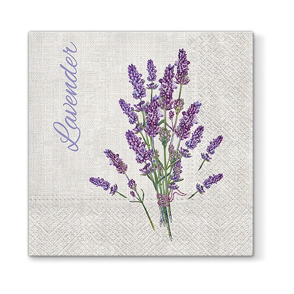 Serwetki papierowe dekoracyjne PAW LAVENDER FOR YOU SZARE 20 szt.