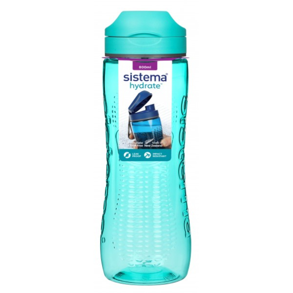 SISTEMA Hydrate Active Bottle 0,8 l miętowa - butelka na wodę i napoje tritanowa