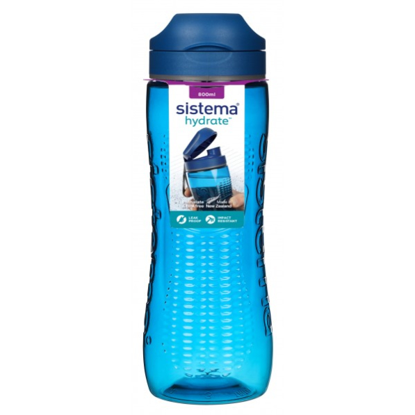 SISTEMA Hydrate Active Bottle 0,8 l niebieska - butelka na wodę i napoje tritanowa