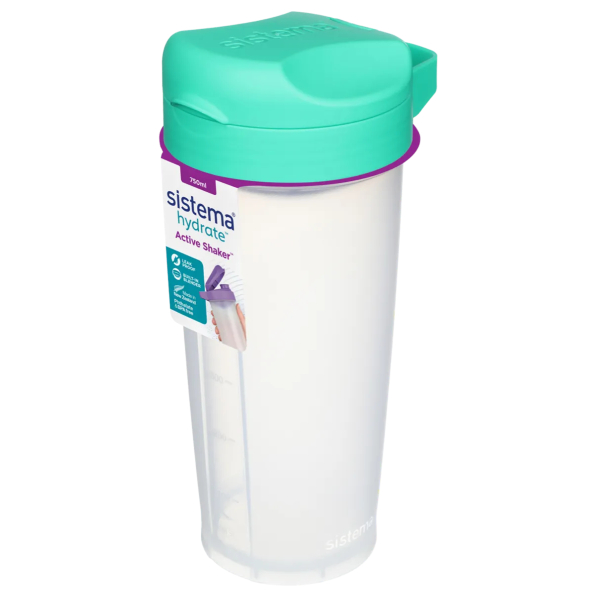 SISTEMA Hydrate Active Shaker 0,75 l - shaker do odżywek i białka plastikowy
