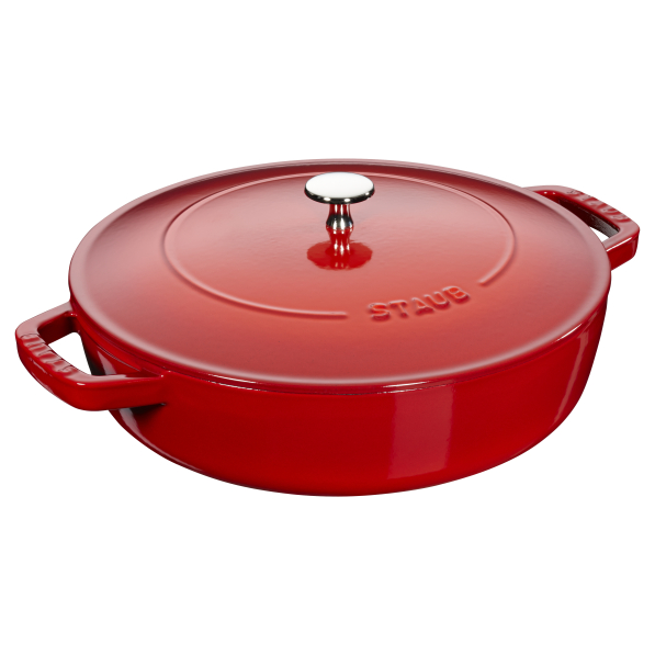 STAUB 24 cm - patelnia żeliwna z pokrywką