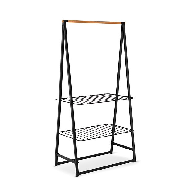 BRABANTIA Linn 99,5 x 190 cm czarny - wieszak / suszarka na ubrania ze stali nierdzewnej