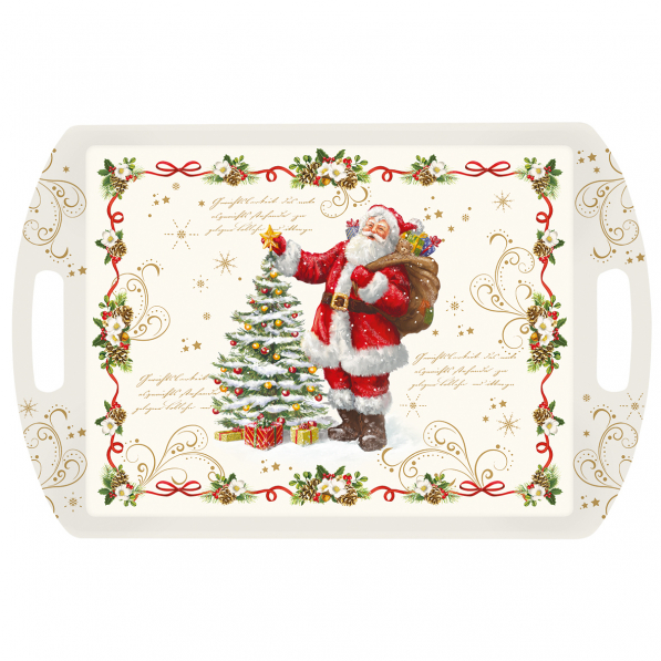 Taca z melaminy SANTA BIAŁA 52 x 35 cm