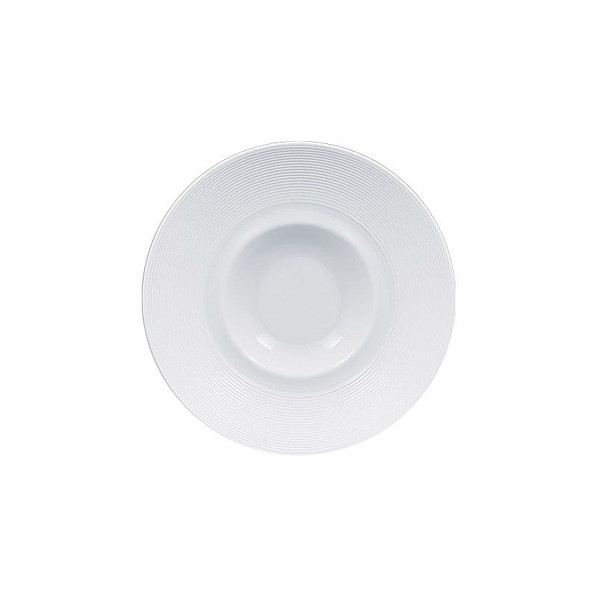 PORCELANA RAK Evolution Gourmet 26 cm ecru - talerz obiadowy głęboki porcelanowy
