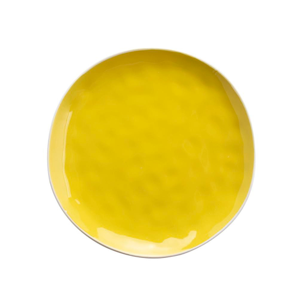 Talerz obiadowy płytki ceramiczny FLORINA ARANCINI YELLOW 27 cm