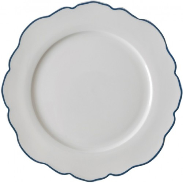 Talerz obiadowy płytki porcelanowy LAURA ASHLEY BLUE 24,5 cm