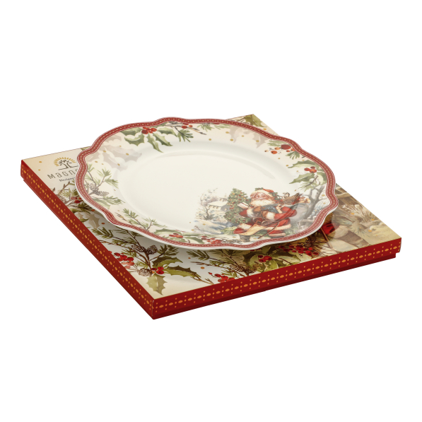 Talerz świąteczny porcelanowy MAGNOBLE 26,5 cm