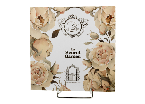 Talerze deserowe porcelanowe DUO THE SECRET GARDEN ENGLISH ROSES 19,3 cm 2 szt.