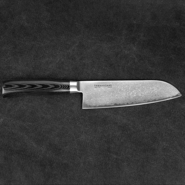 TAMAHAGANE Kyoto 17,5 cm - japoński nóż Santoku ze stali nierdzewnej