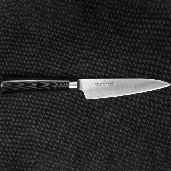 TAMAHAGANE San VG-5 Black 12 cm - japoński nóż kuchenny ze stali nierdzewnej