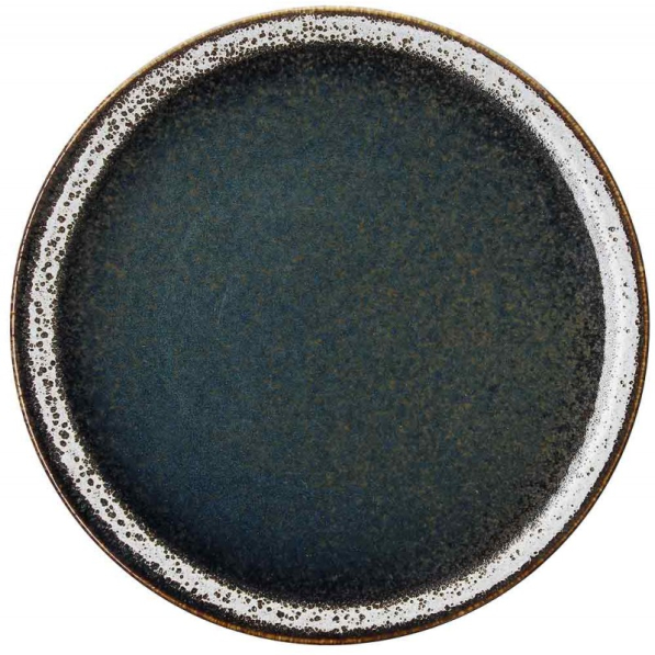 TOGNANA Bloom Blue and Brown 27 cm - talerz obiadowy płytki porcelanowy