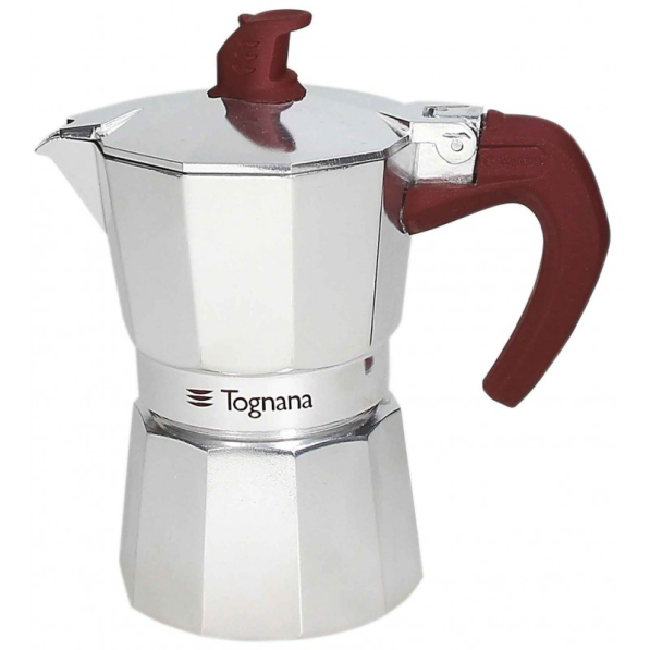TOGNANA Extra Style na 12 filiżanek espresso (12 tz) - kawiarka aluminiowa ciśnieniowa