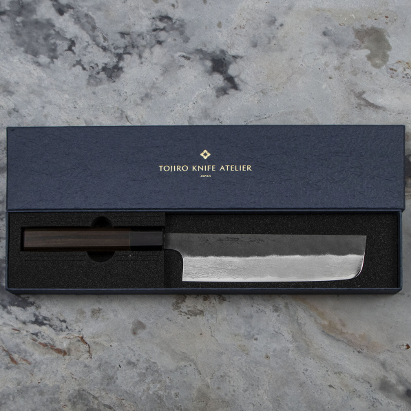 TOJIRO Atelier EB Forged 16,5 cm - nóż japoński Nakiri do warzyw ze stali nierdzewnej