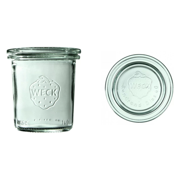 WECK Mini-Sturz 140 ml 12 szt.- mini słoiczki na przetwory i miód szklane z pokrywkami