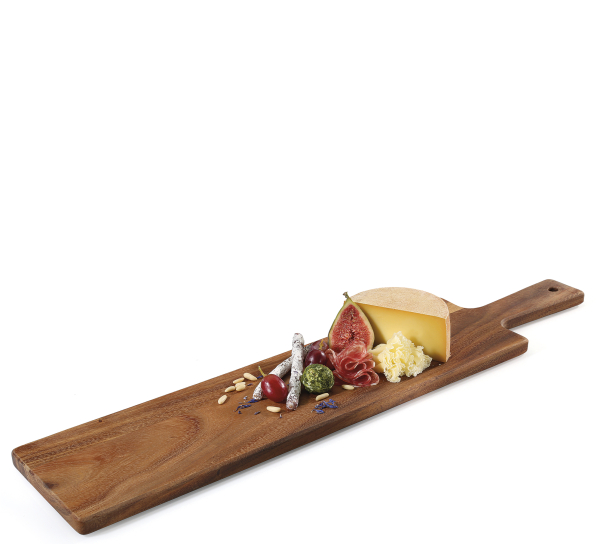 ZASSENHAUS 60 x 13 cm - deska do serwowania serów i przekąsek z drewna akacjowego