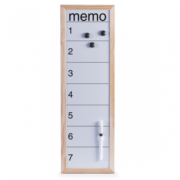 ZELLER Memo 20 x 60 cm - tablica magnetyczna do pisania metalowa