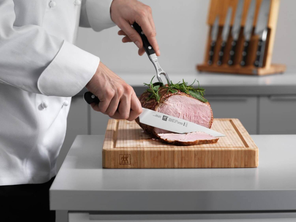ZWILLING Pro - widelec i nóż do mięsa ze stali nierdzewnej
