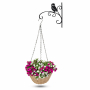 Doniczka / Osłonka na kwiaty wisząca wiklinowa z wieszakiem FLOWER BASKET OWN 24 cm