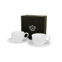 Filiżanki do espresso porcelanowe ze spodkami DUO ALICE 75 ml 2 szt.