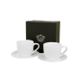 Filiżanki do espresso porcelanowe ze spodkami DUO TWILIGHT 115 ml 2 szt.