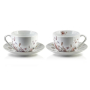 Filiżanki do kawy i herbaty porcelanowe ze spodkami AFFEK DESIGN JOY 245 ml 2 szt.