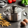 FISSLER San Francisco 1,9 l - garnek ze stali nierdzewnej ze szklaną pokrywką