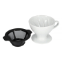 HARIO W60-02 - dripper do kawy ceramiczny z filtrem