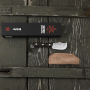KANETSUNE SEKI Seseragi Skinner 6,5 cm - japoński nóż survivalowy do skórowania ze stali damasceńskiej w etui / pochwie