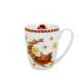 Kubek świąteczny porcelanowy DUO SANTA ON SLEIGH 350 ml