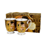 Kubki na stopce porcelanowe DUO ART GALLERY THE KISS BY GUSTAV KLIMT 320 ml 2 szt.