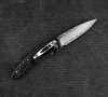 MCUSTA Forge Black Damascus 8,5 cm - japoński nóż survivalowy składany ze stali damasceńskiej